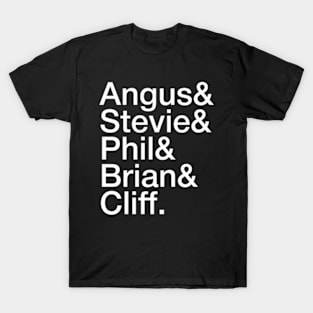 Angus Stevie Phil Brian & Cliff T-Shirt